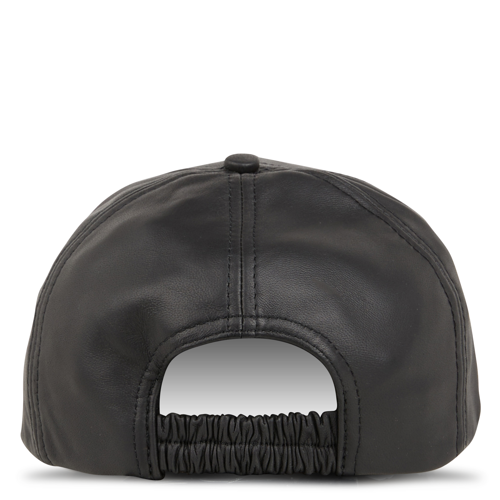 HALY - Casquette à logo en cuir | Noir