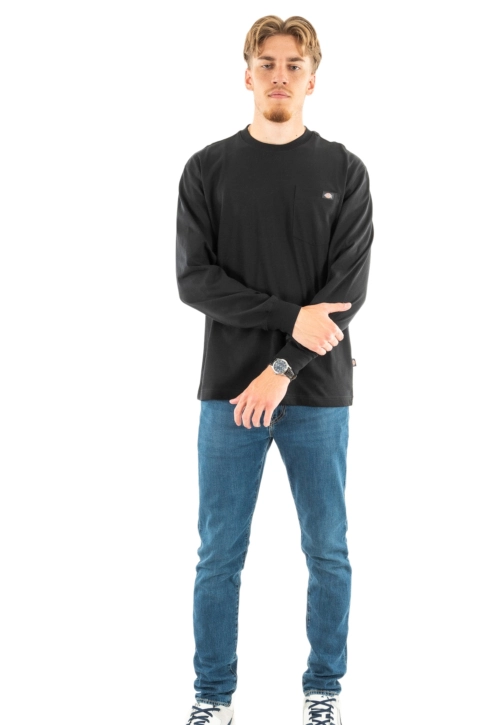 Tee shirt manches longues dickies luray pocket blk1 black