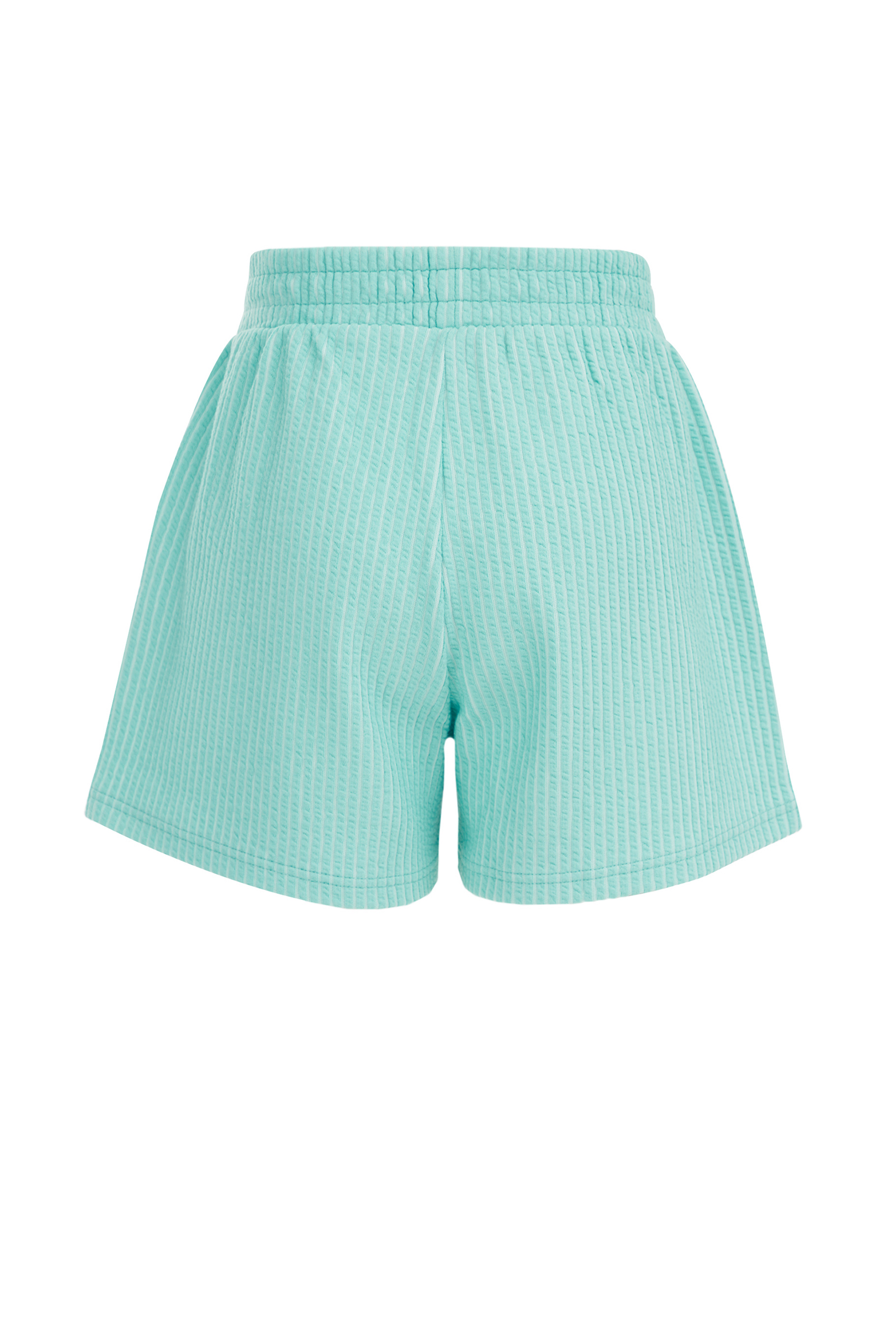 Meisjes sweatshort met dessin WE Fashion IJsblauw