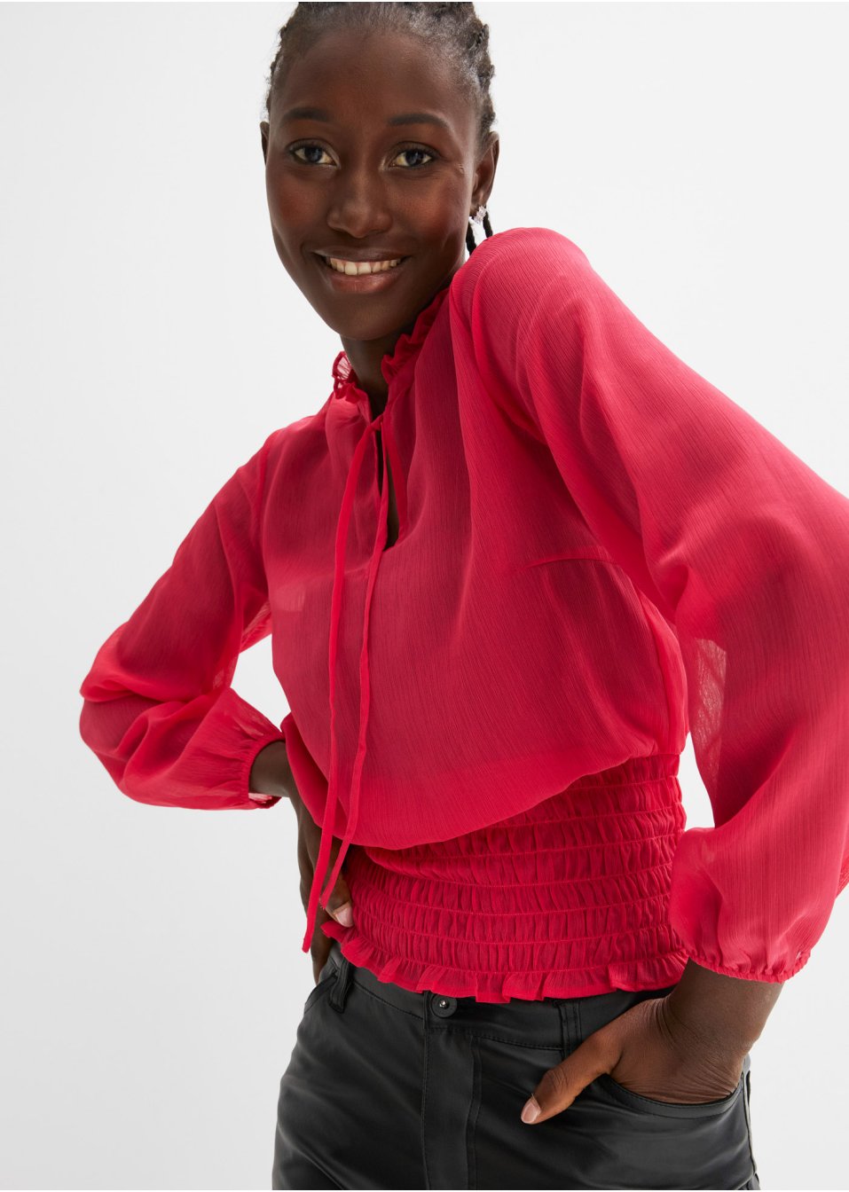 Blouse en chiffon