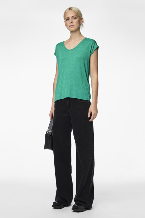 Pieces groene dames t-shirt