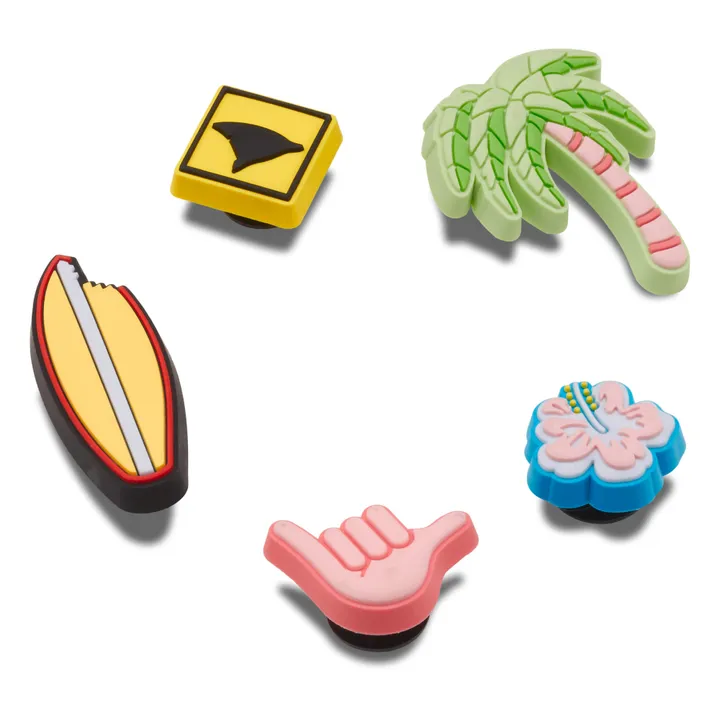 Crocs Set de 5 Jibbitz Surf | Multicolore