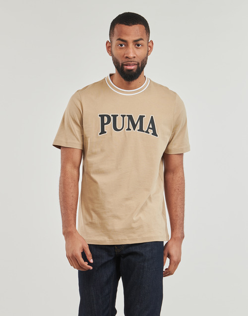 Puma - PUMA SQUAD BIG GRAPHIC TEE - Beige