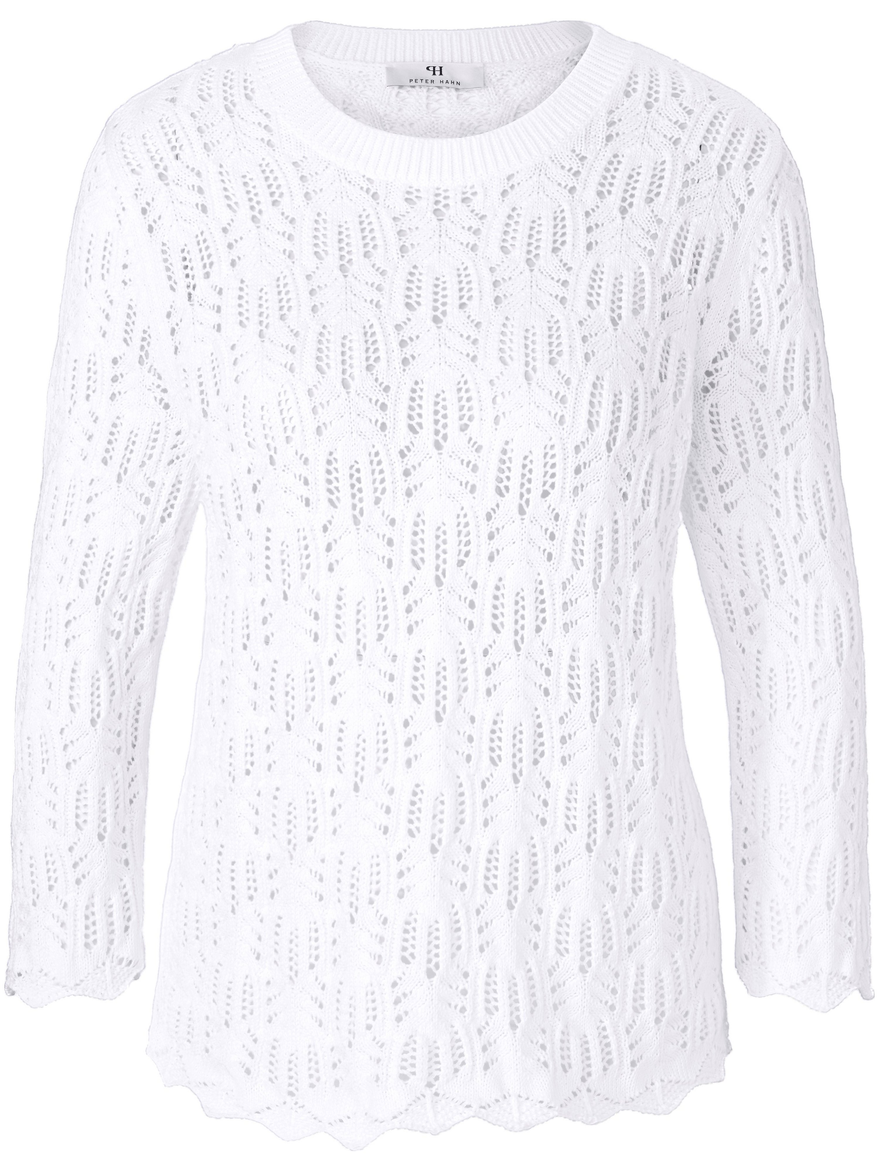 Rundhals-Pullover mit 3/4-Arm