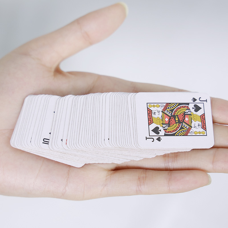 (55x40mm) Miniatur Karten Deck Reise Kartenspiel für Poker / Romme / Canasta / Bridge
