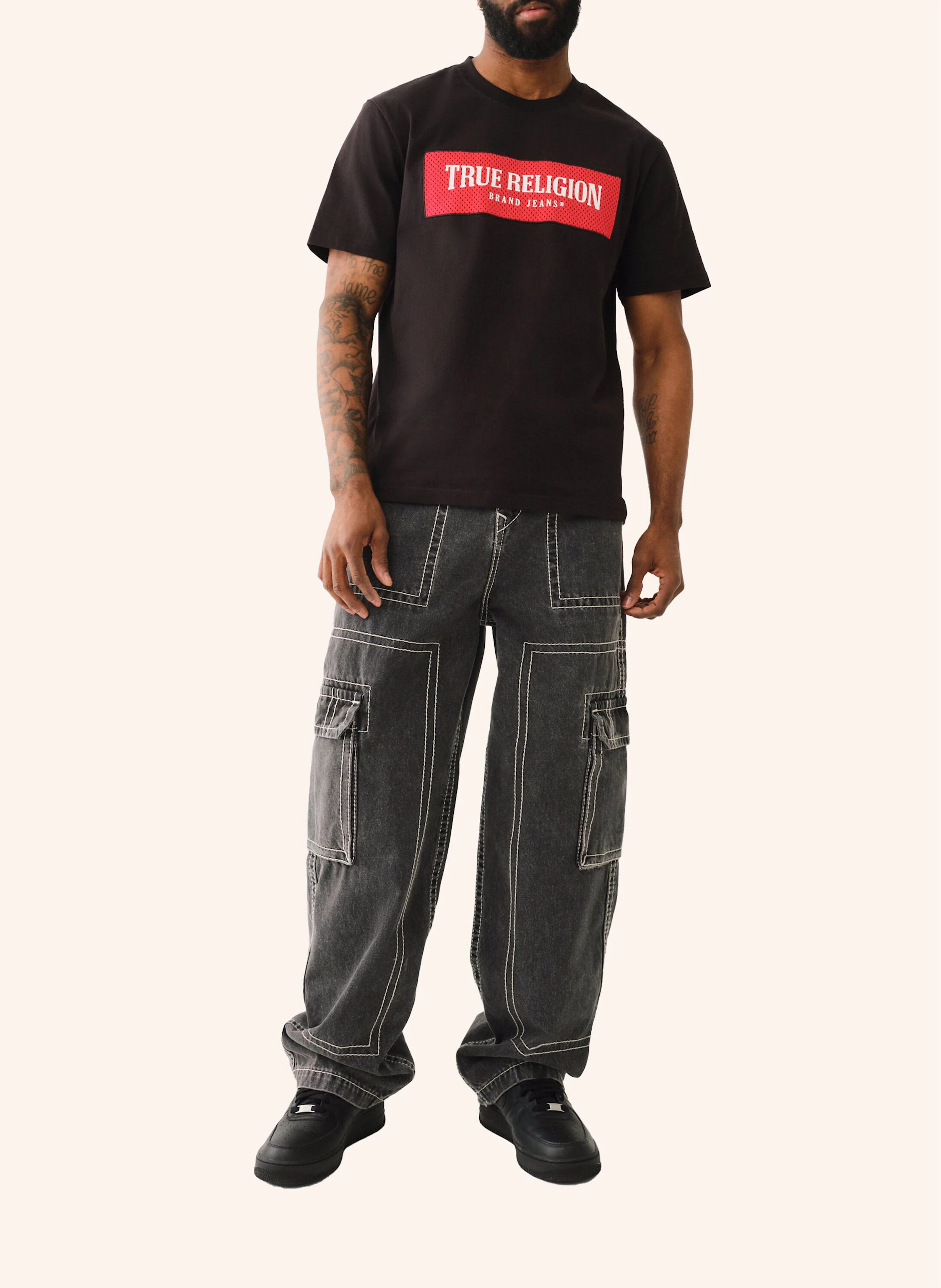 TRUE RELIGION T-Shirt MESH BOX