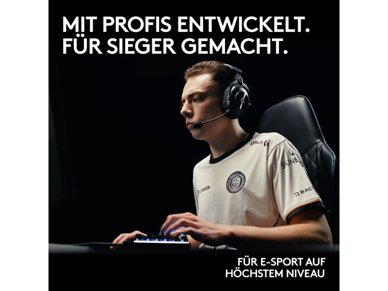 Logitech Headset G Pro X 2 Wireless Lightspeed Gaming Magen Kabelloses Over-Ear-Headset mit Surround-Sound und weichem Ohrpolster