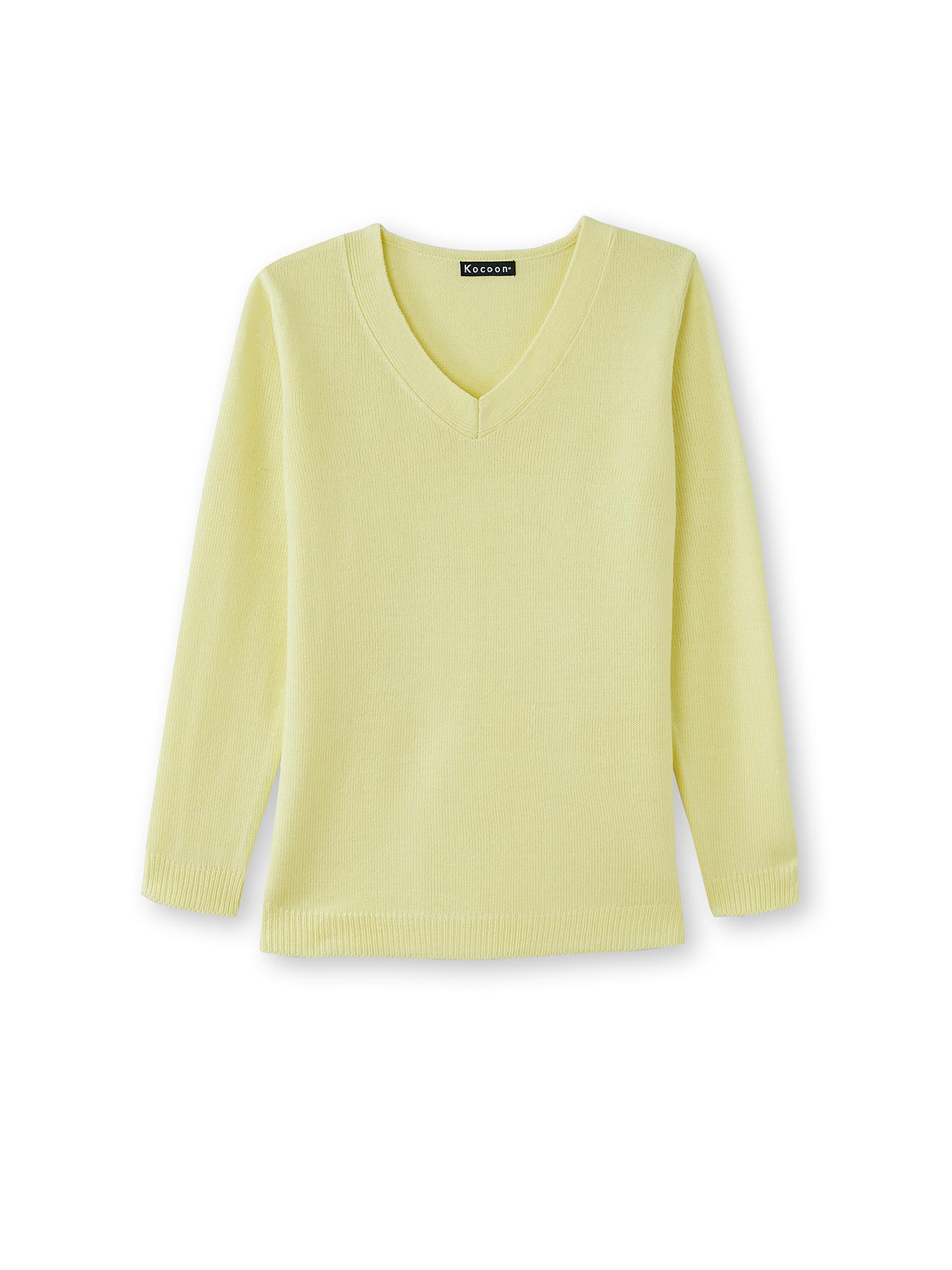 Pull encolure V manches longues