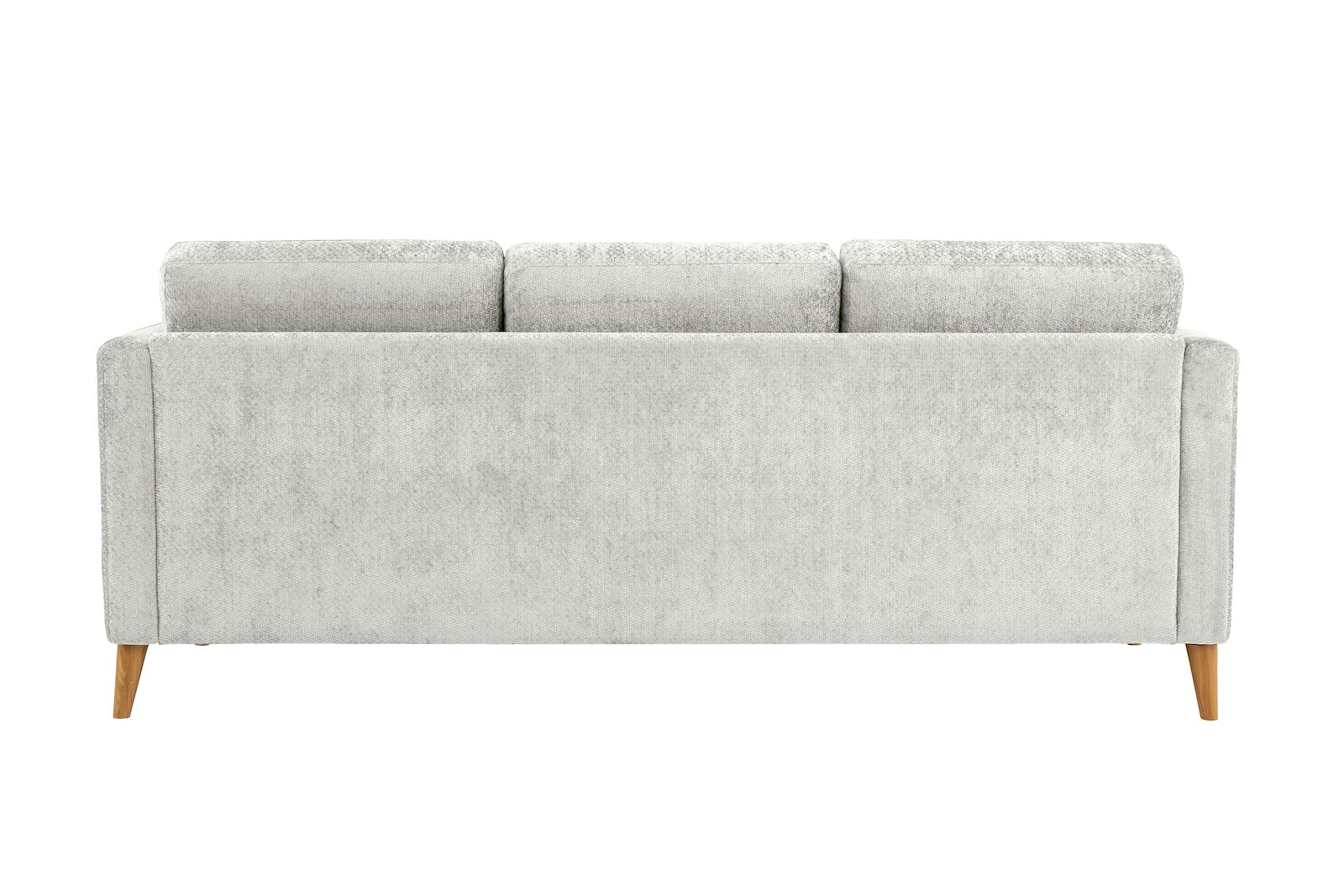 Eden 3-seter sofa Tekstil Movie 3/1 Light Grey med ben i eik natur (15137).