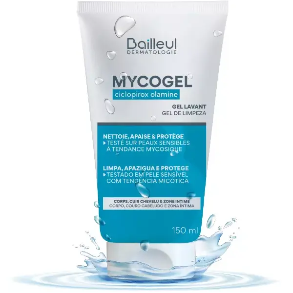 Gel de limpeza Mycogel Cyclopirox Olamine 150ml