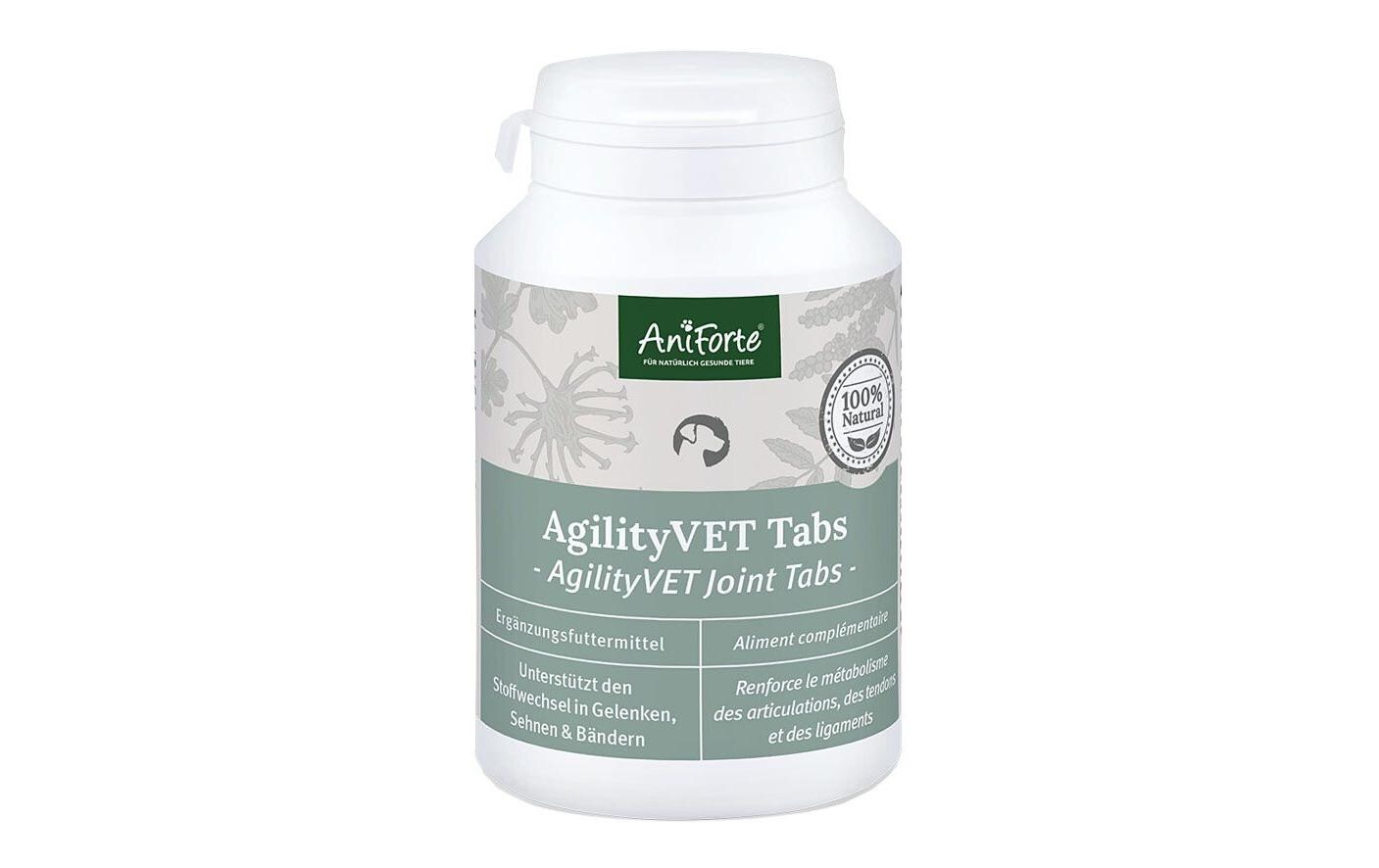 Hunde-Nahrungsergänzung AgilityVET Tabs, 120 StückErgänzungsfuttermittel für Hunde