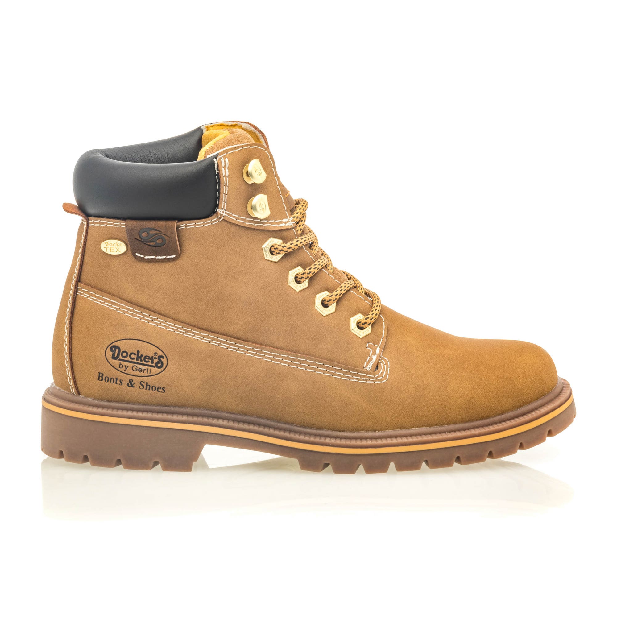 Bottines à lacets Femme camel