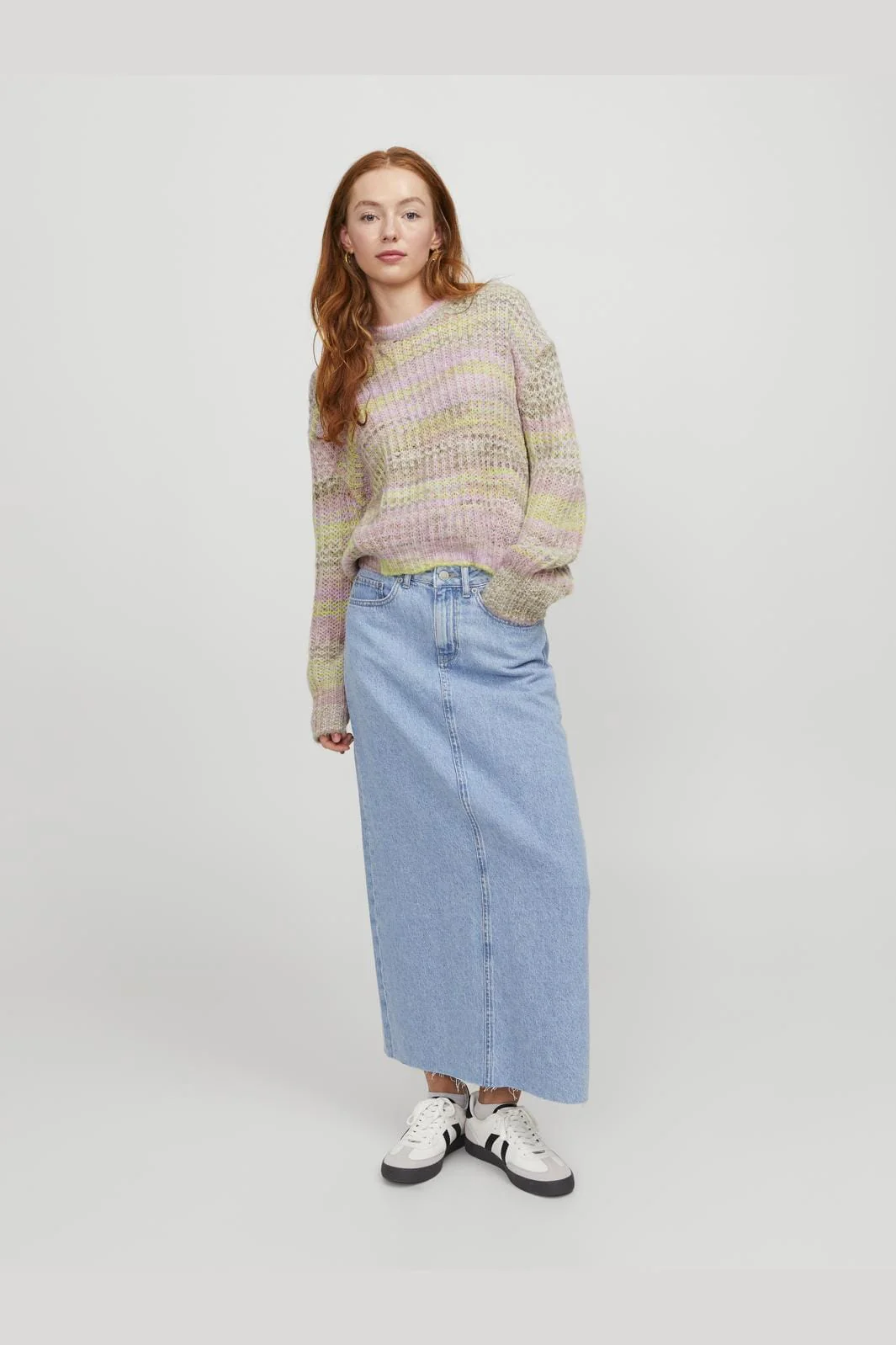 Jjxx Jxsimone Space Dye Crew Neck Knit Sn