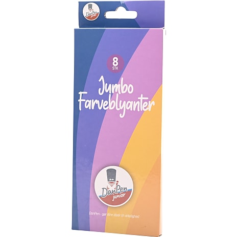 Danpen Jumbo farveblyanter 8-pak