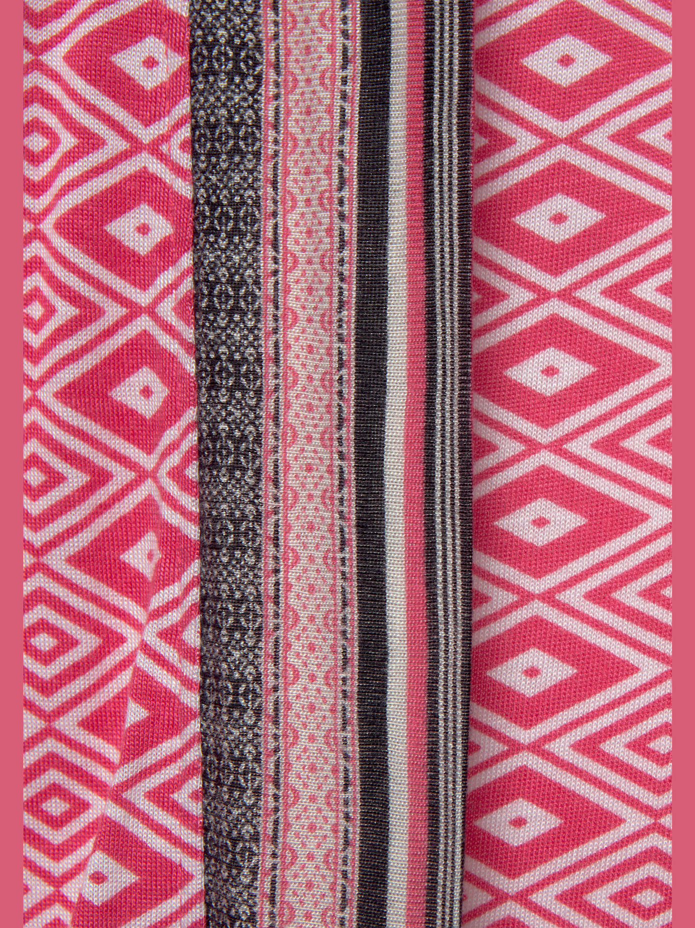 Kimono court avec motif ethnique