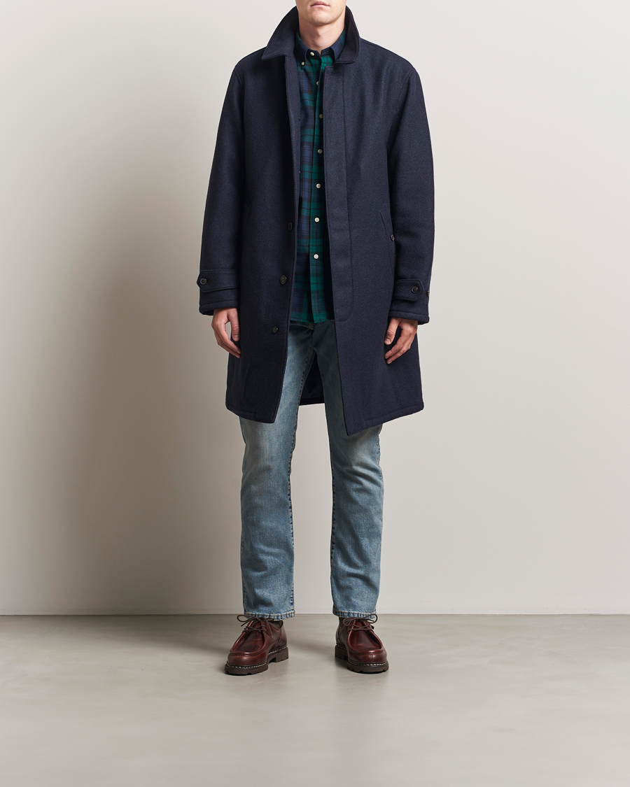 Polo Ralph Lauren Heritage Twill Wool Coat Collection Navy