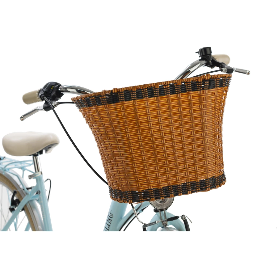 KS Cycling Damenfahrrad Casino 28 Zoll mit Korb Blau