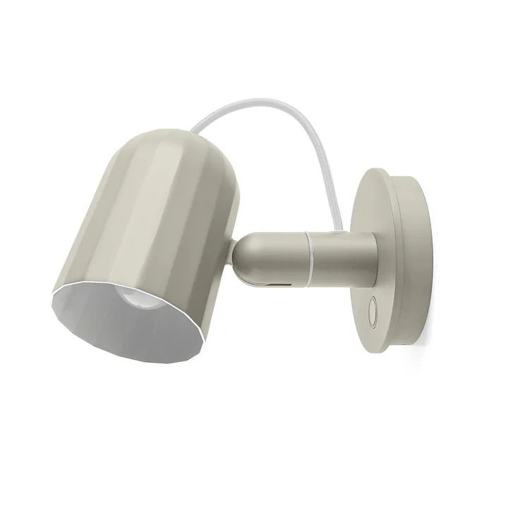HAY - Noc Wall Wandleuchte Button, off-white