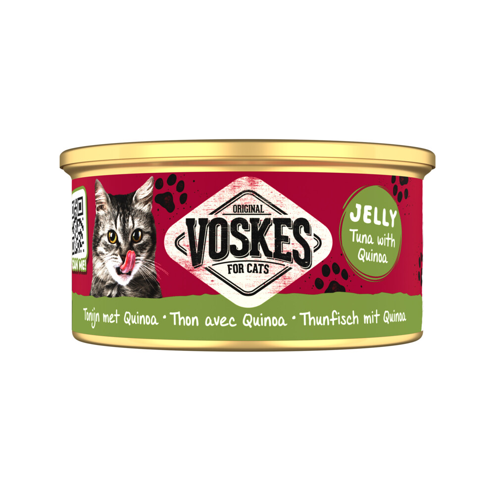24x Voskes Kattenvoer Nat Tonijn met Quinoa85 gr