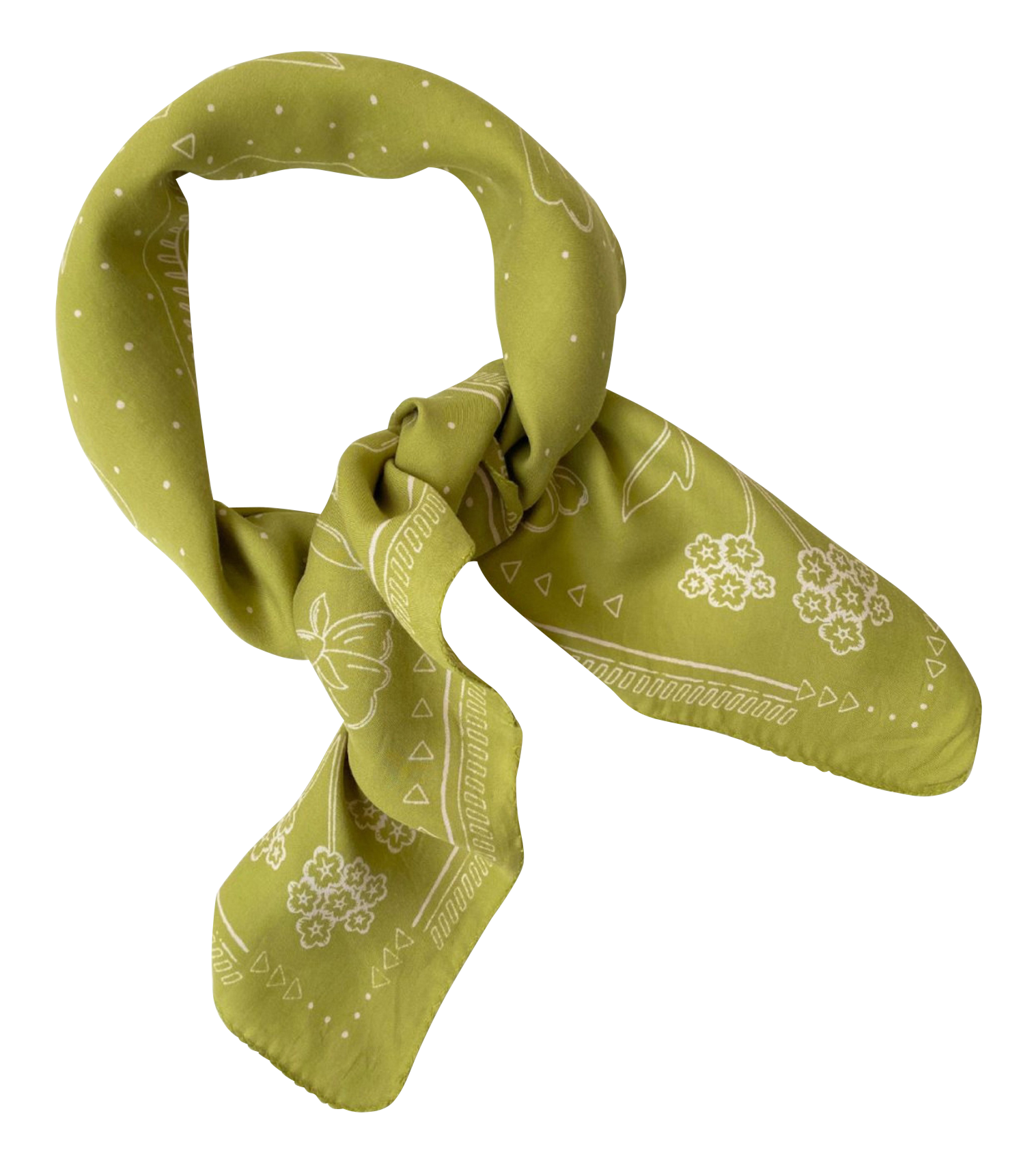 PALIKA - Foulard imprimé en coton | Vert