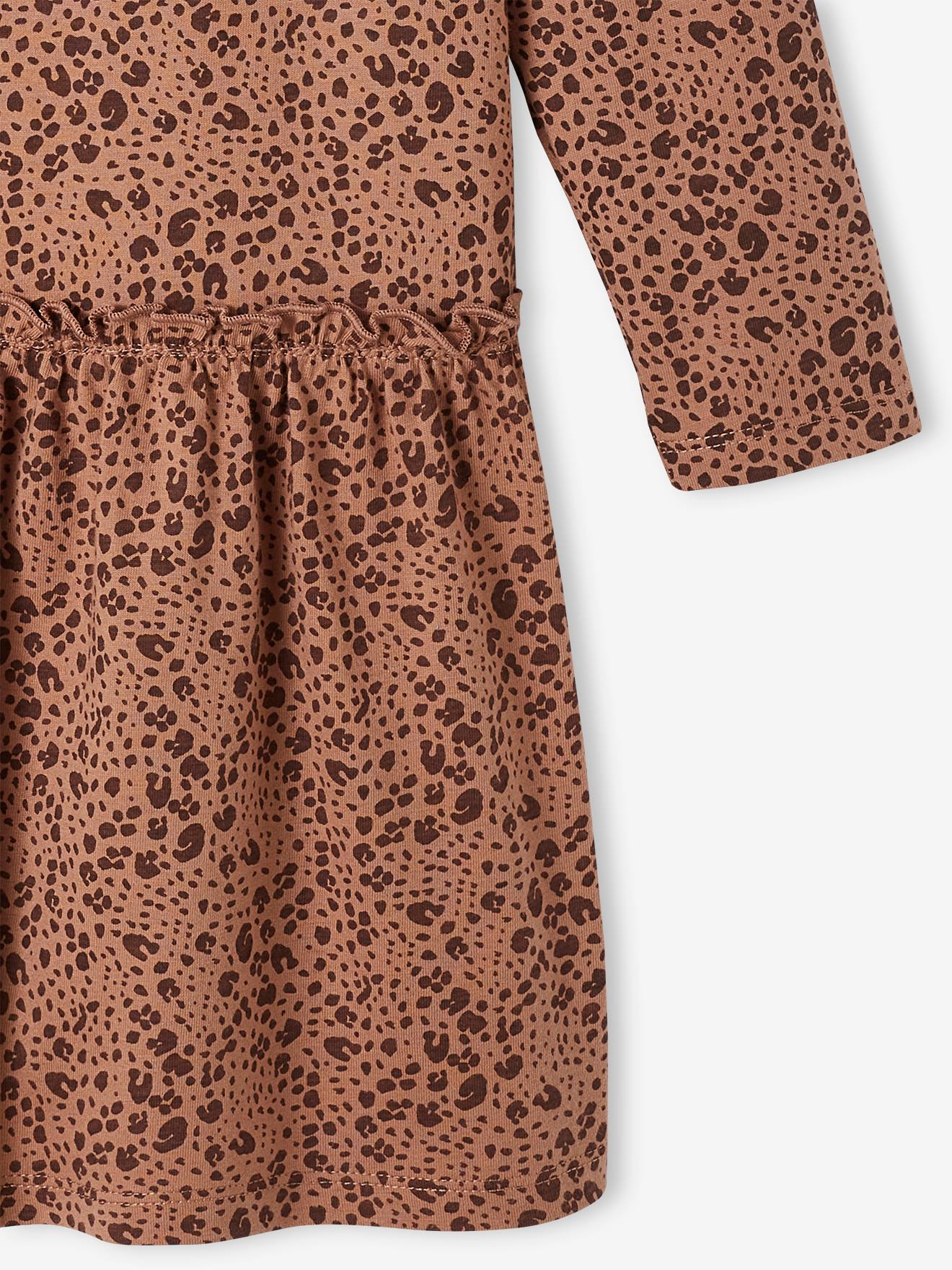 Vestido rosa estampado para meninas