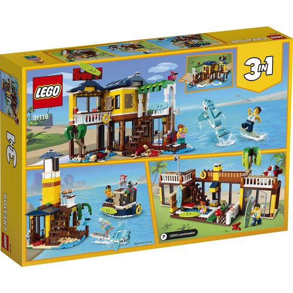 La maison sur la plage du surfeur LEGO Creator 31118
