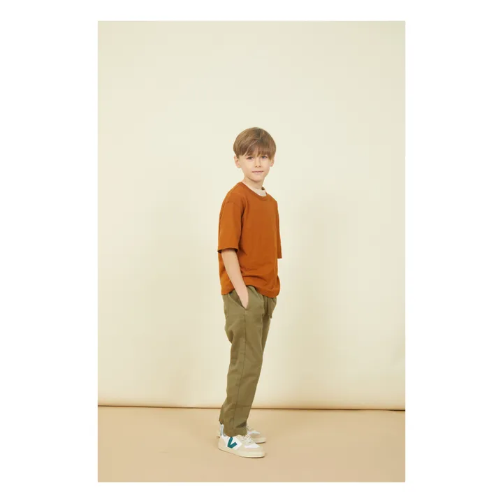 SMALLABLE BASICS T-Shirt Garçon Oversize Coton Bio | Noisette
