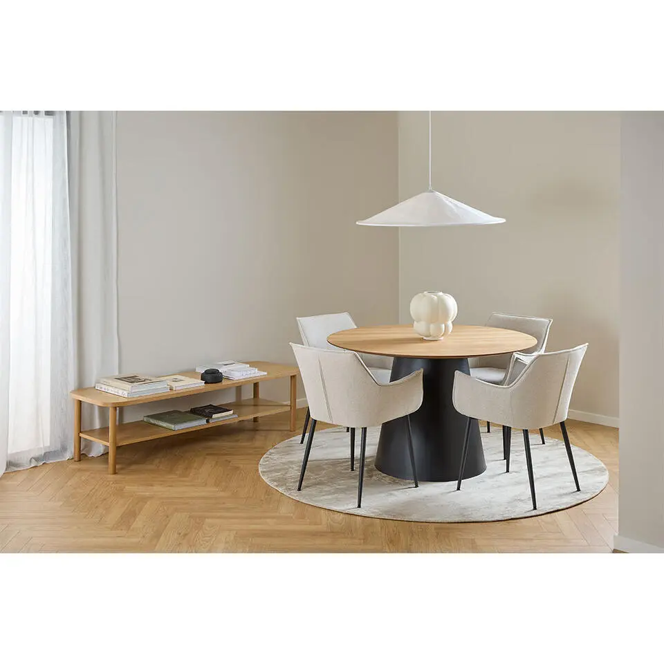 Eettafel Eiken Naturel - Rond 120x120x75cm - Skagen