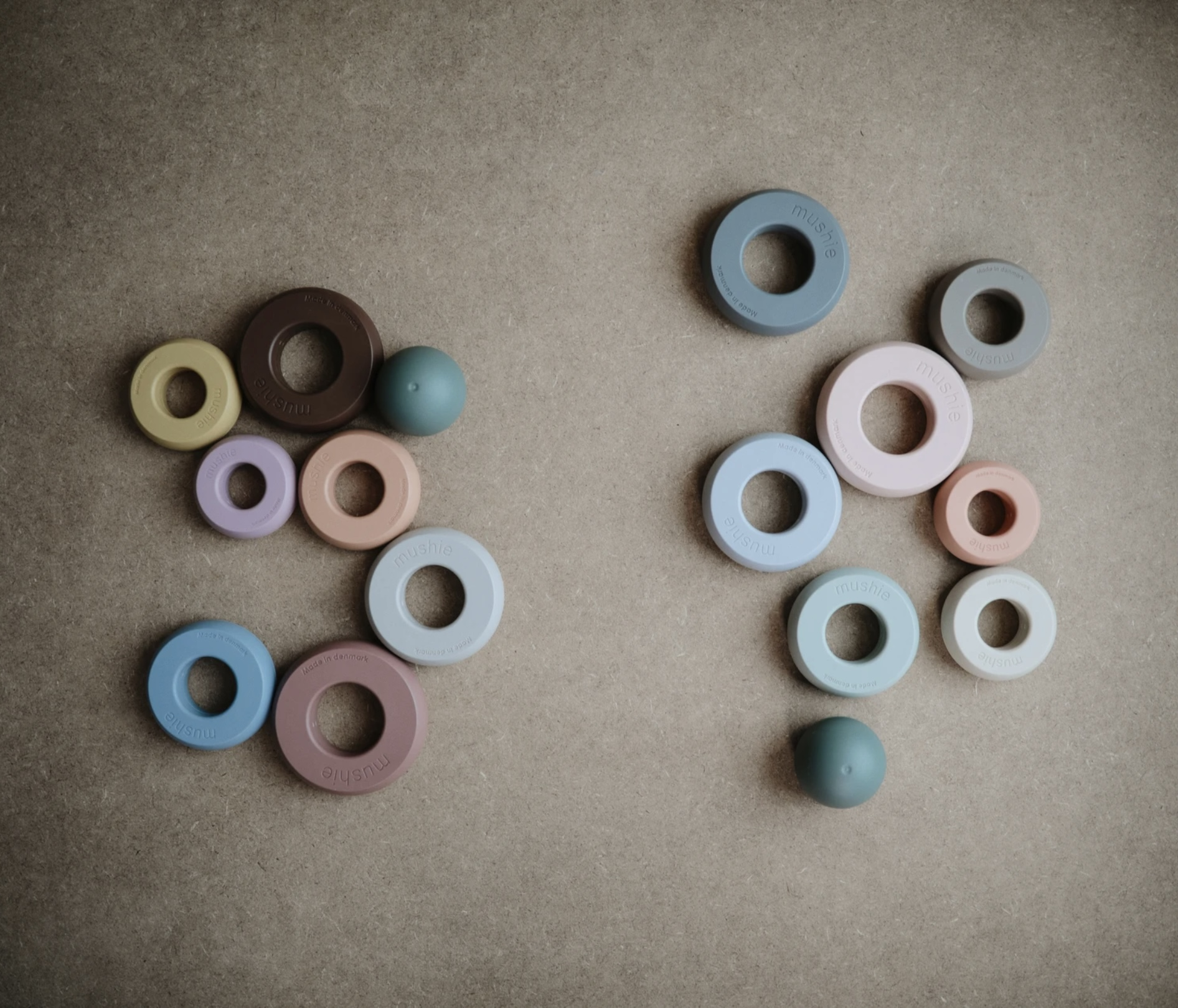 Mushie stapeltoren met ringen Basic