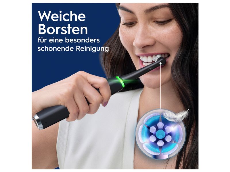 Oral-B Mikrovibrationszahnbürste iO Series 9N Schwarz Elektrische Zahnbürste