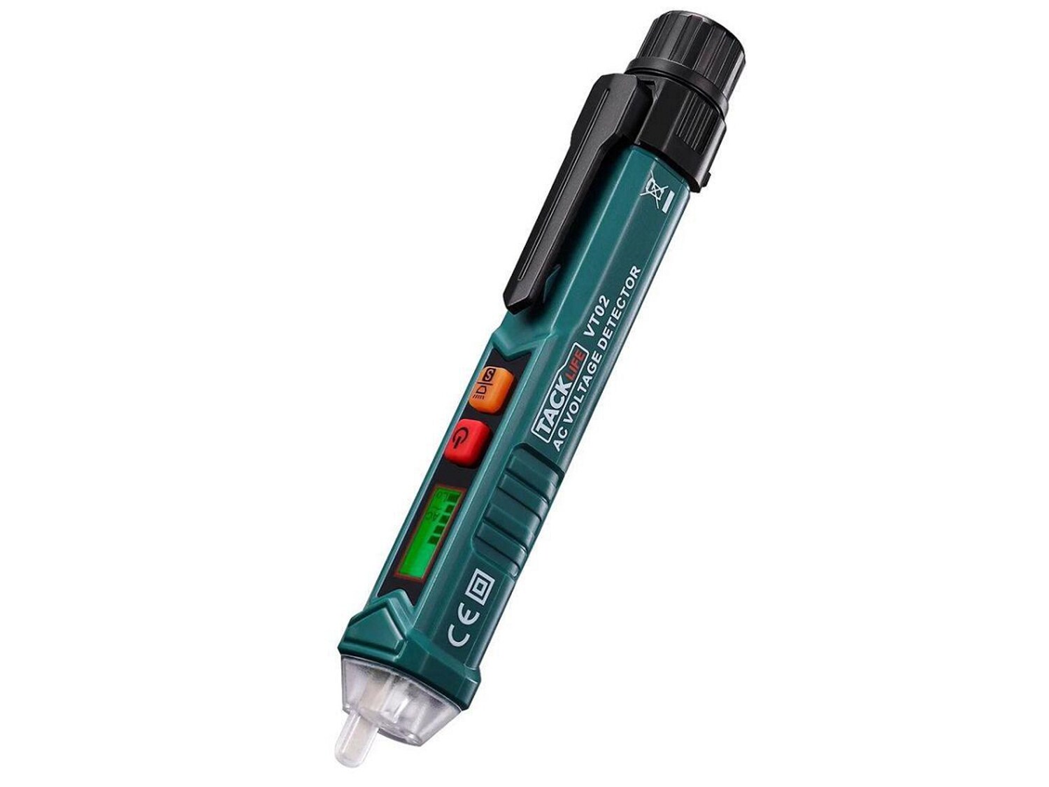TACKLIFE VT02 Laser & Nivelliergeräte Berührungsloser Wechselspannungsprüfer/Spannungsprüfstift