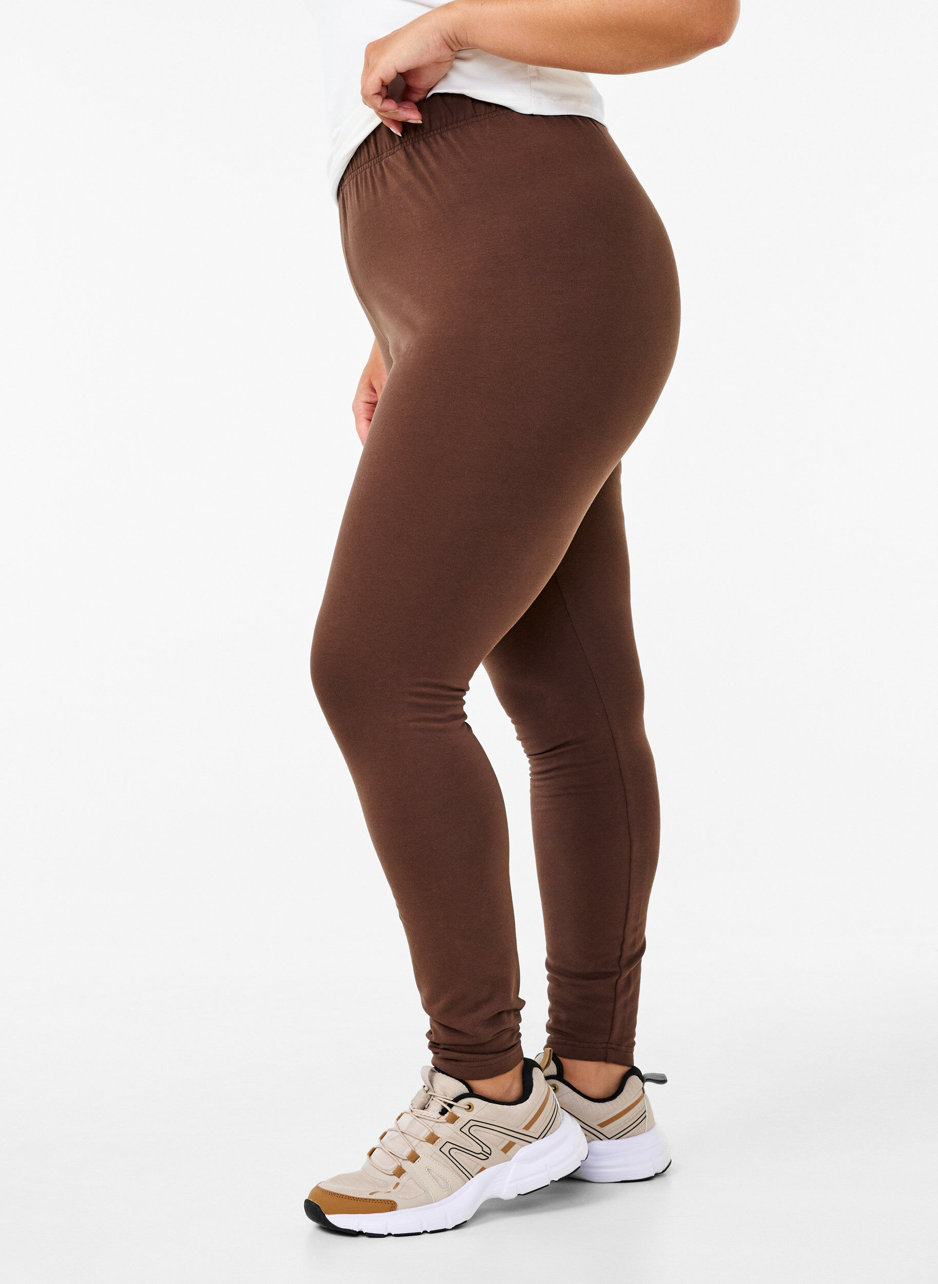 Leggings i bomuld med foer