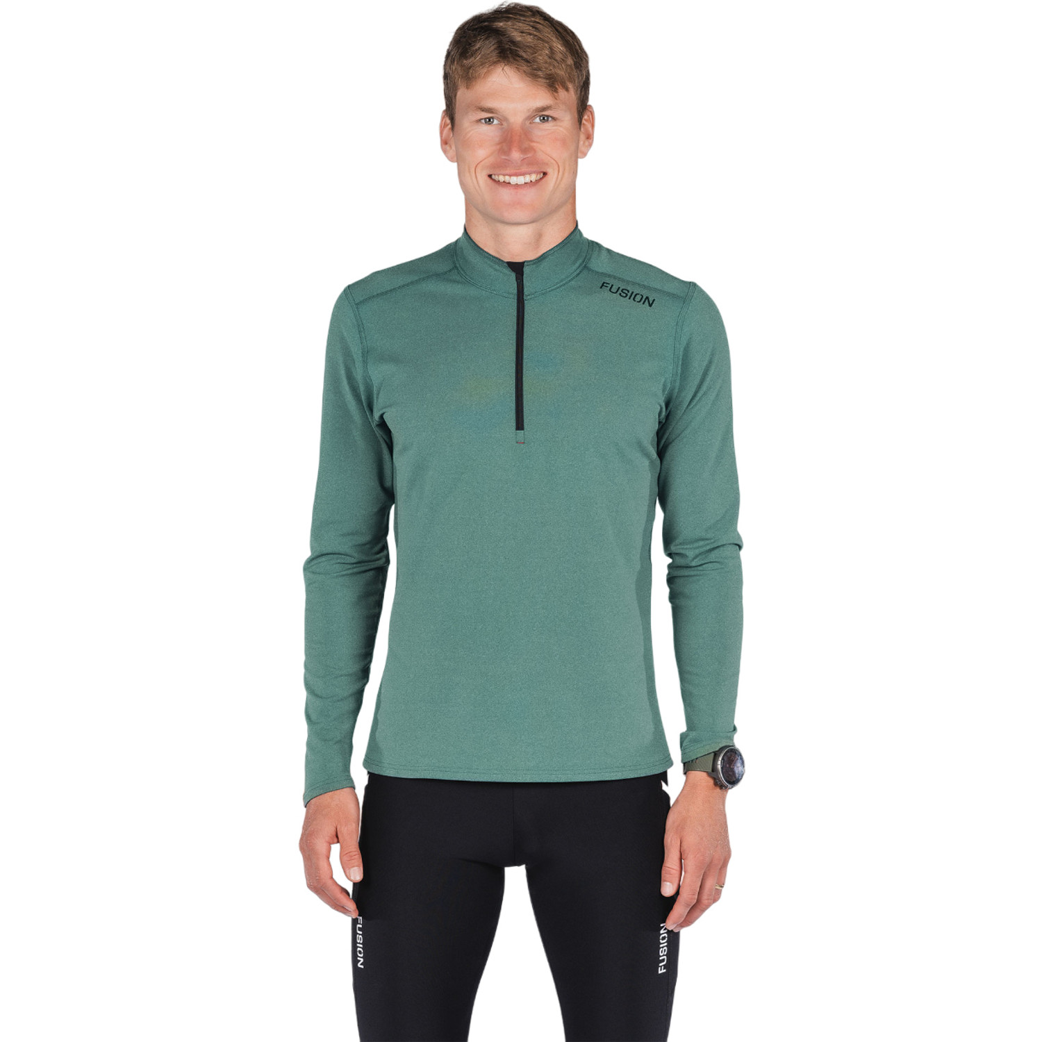 Fusion C3 Longsleeve Zip Neck Heren