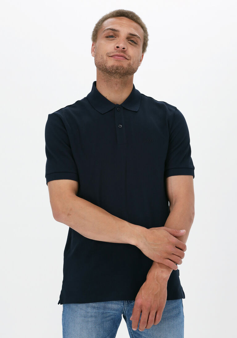 BOSS donkerblauwe boss polo pallas