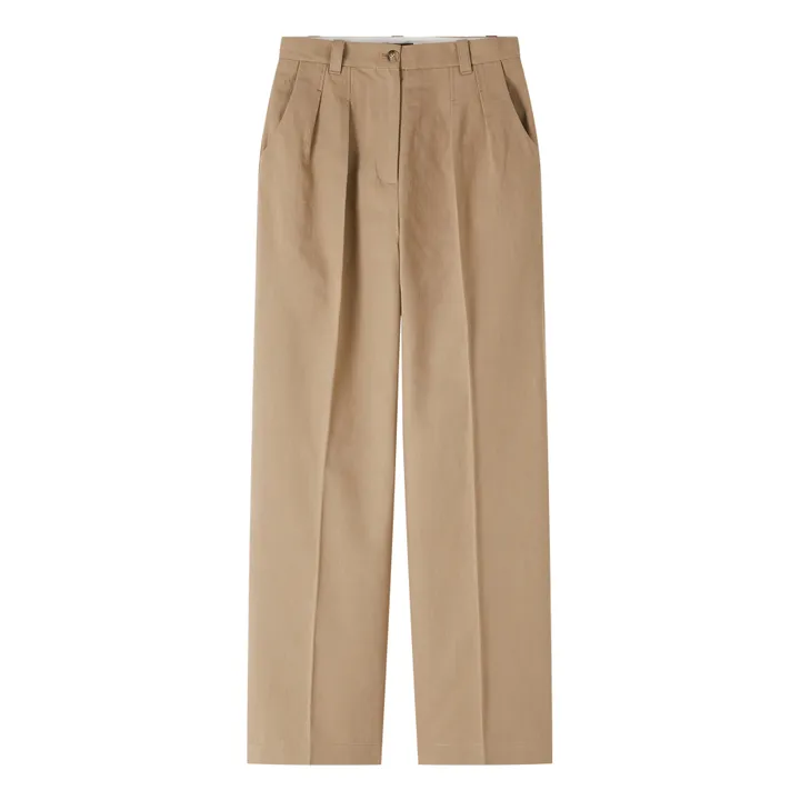 A.P.C. Pantalon Tressie Coton et Lin | Beige