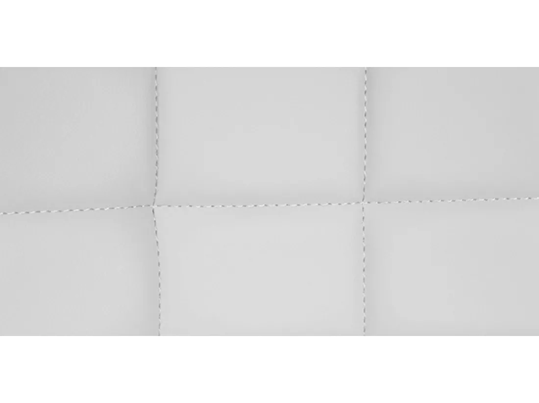 Lot de 2 Tabouret de bar - Similicuir - Blanc - Tover
