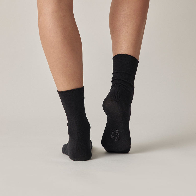 Klassische Damen Socken aus Bio-Baumwolle Weiß