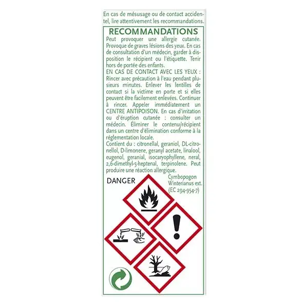 Phytosun Arôms Huile Essentielle Citronnelle de Java Bio 10ml