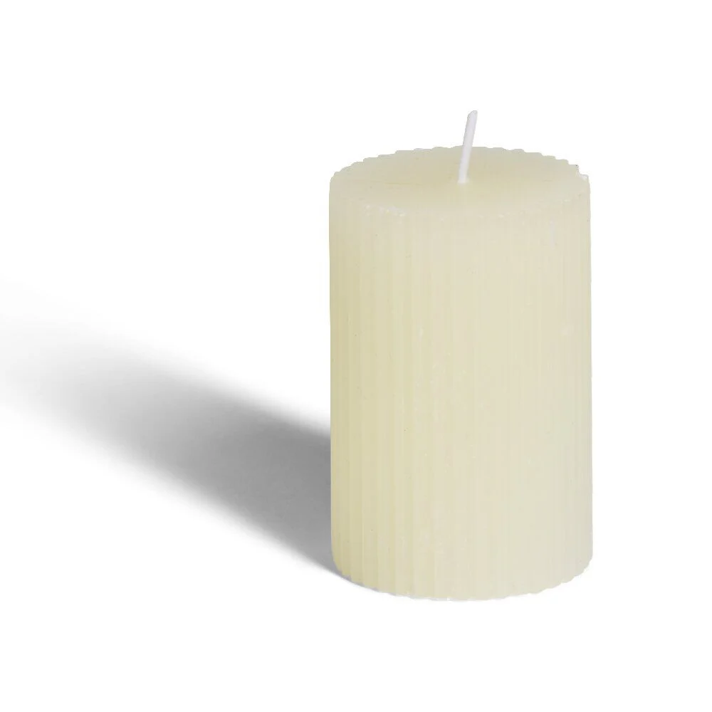 Bougie cylindrique Ø5xH7,5cm - 3 coloris
