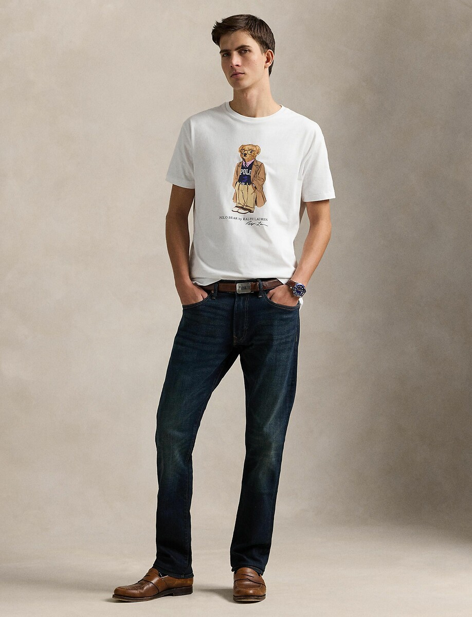 POLO RALPH LAUREN<br>Camiseta de manga curta com logo de urso