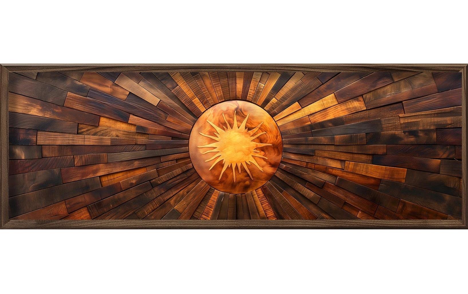 Bild The Sun 120 x 40 cm<br>Dekorative Wandmalerei