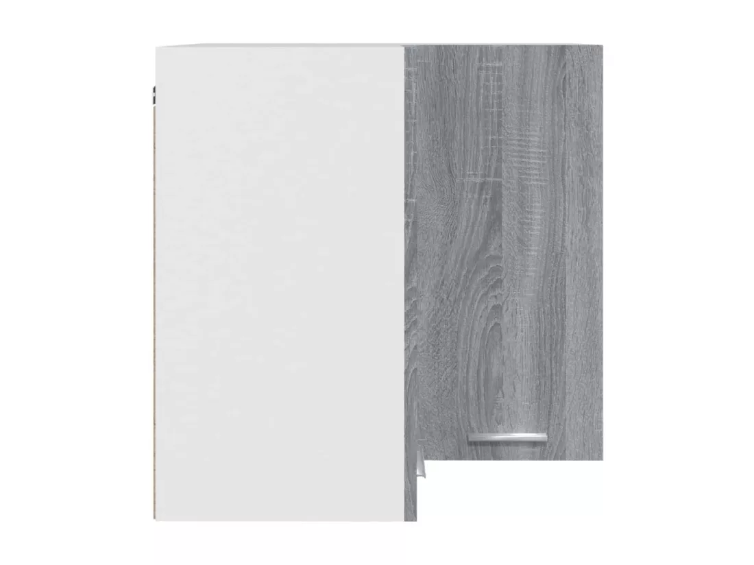 Armoire d'angle suspendue Sonoma gris Bois d'ingénierie