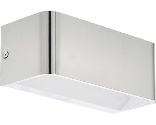 LED wandlamp 1100 lm 3000 K HxL 8x20 cm Sania nikkel/mat