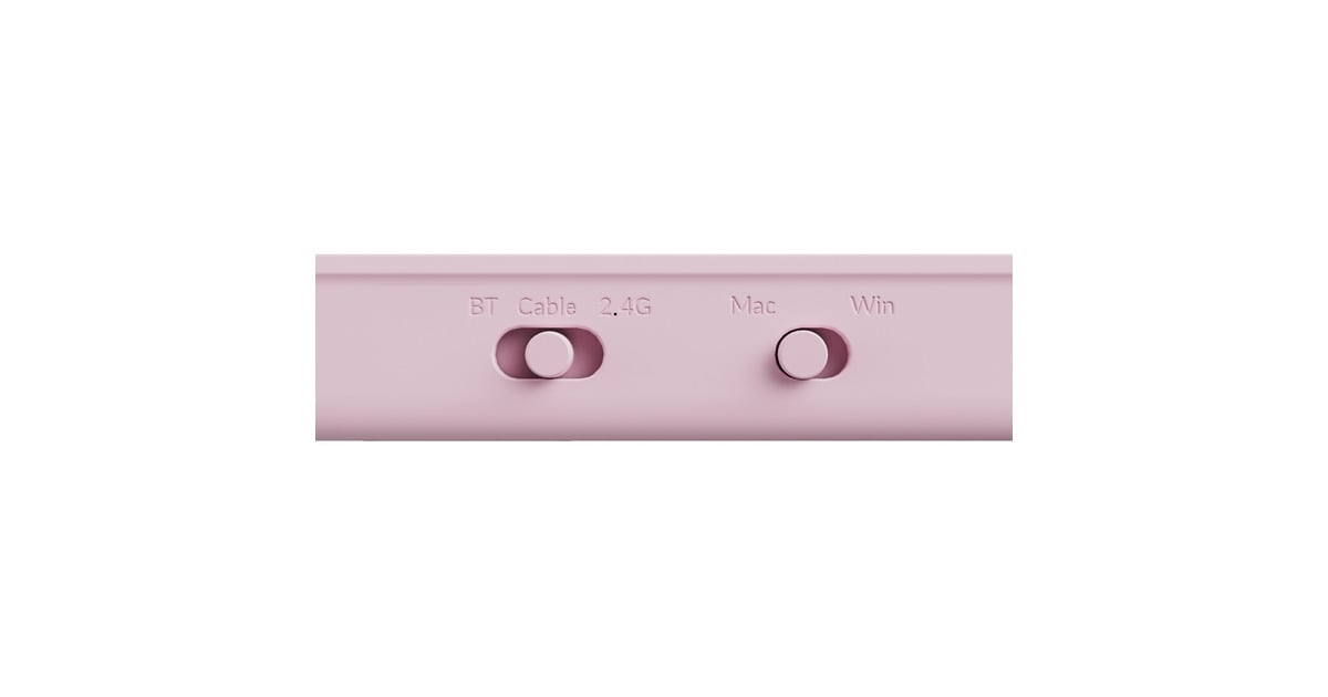 KeychronB1 Pro-K4, toetsenbord  (Lichtroze, US-International, Scissor switches, 75%, ABS Keycaps, 2.4GHz | Bluetooth 5.2 | USB-C)