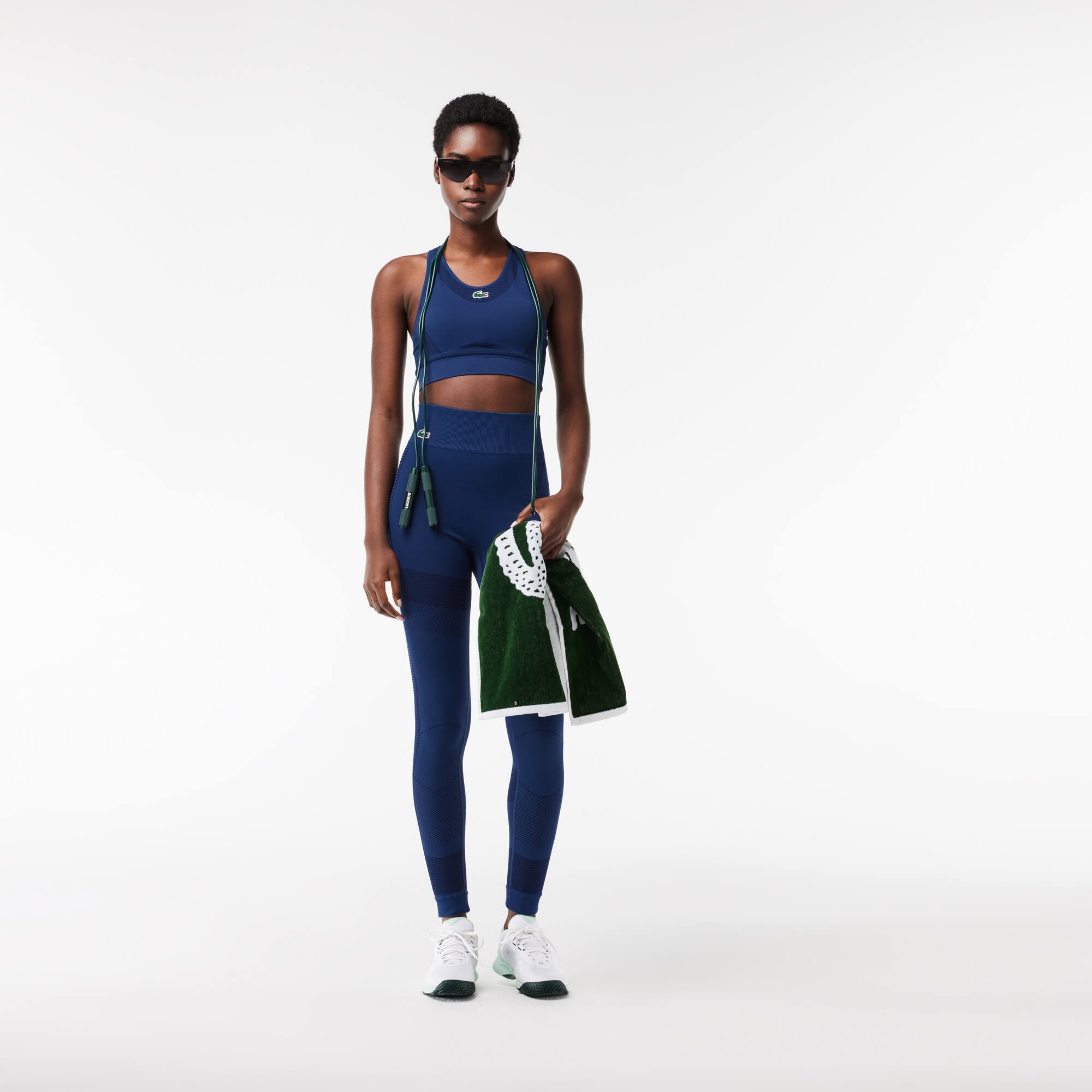 Brassière Lacoste Sport extensible sans couture Brassières & Leggings - Bleu - Lacoste - Femme
