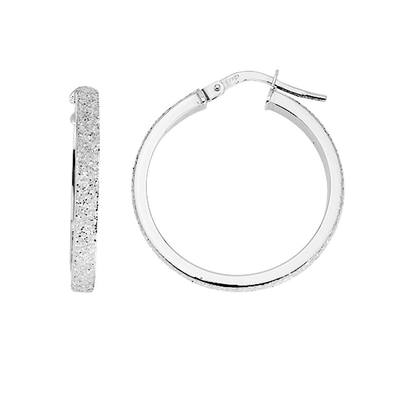 Créoles fantaisie Femme - Or 18 Carats - Diamètre 20mm