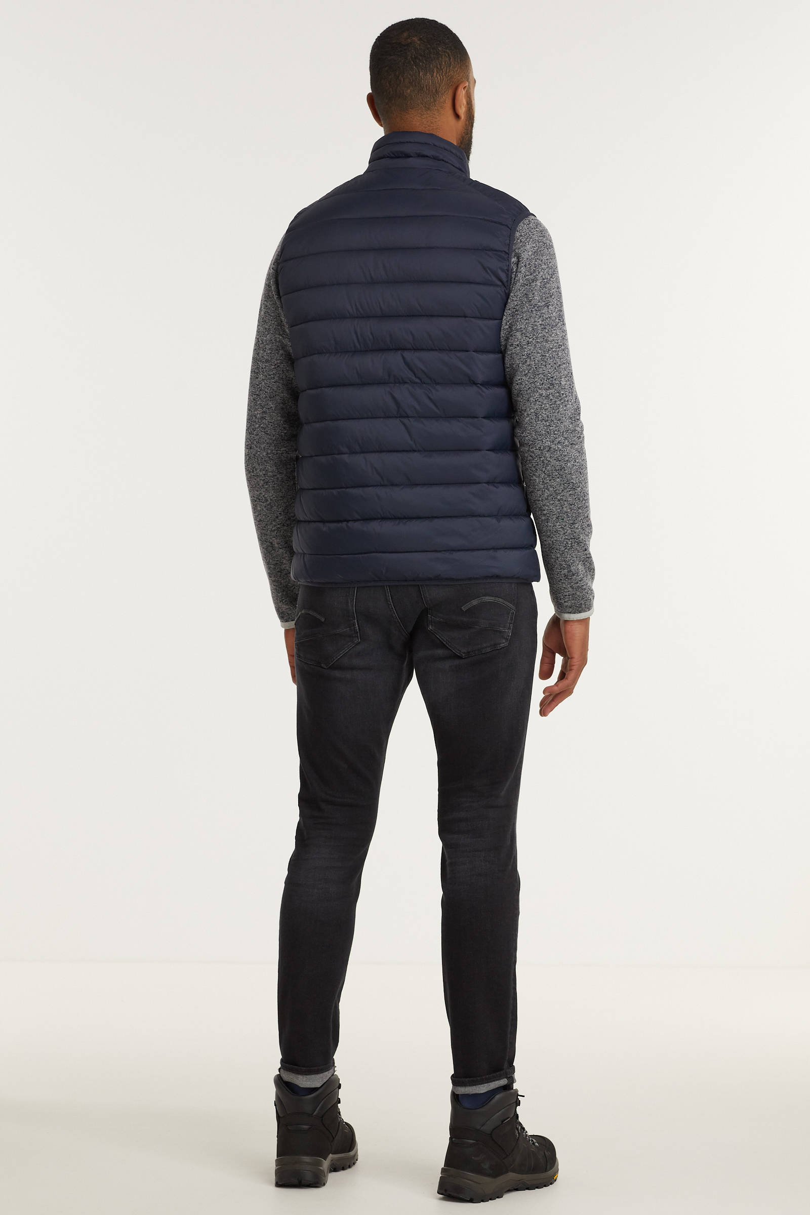 Kjelvik outdoor bodywarmer Haldor donkerblauw