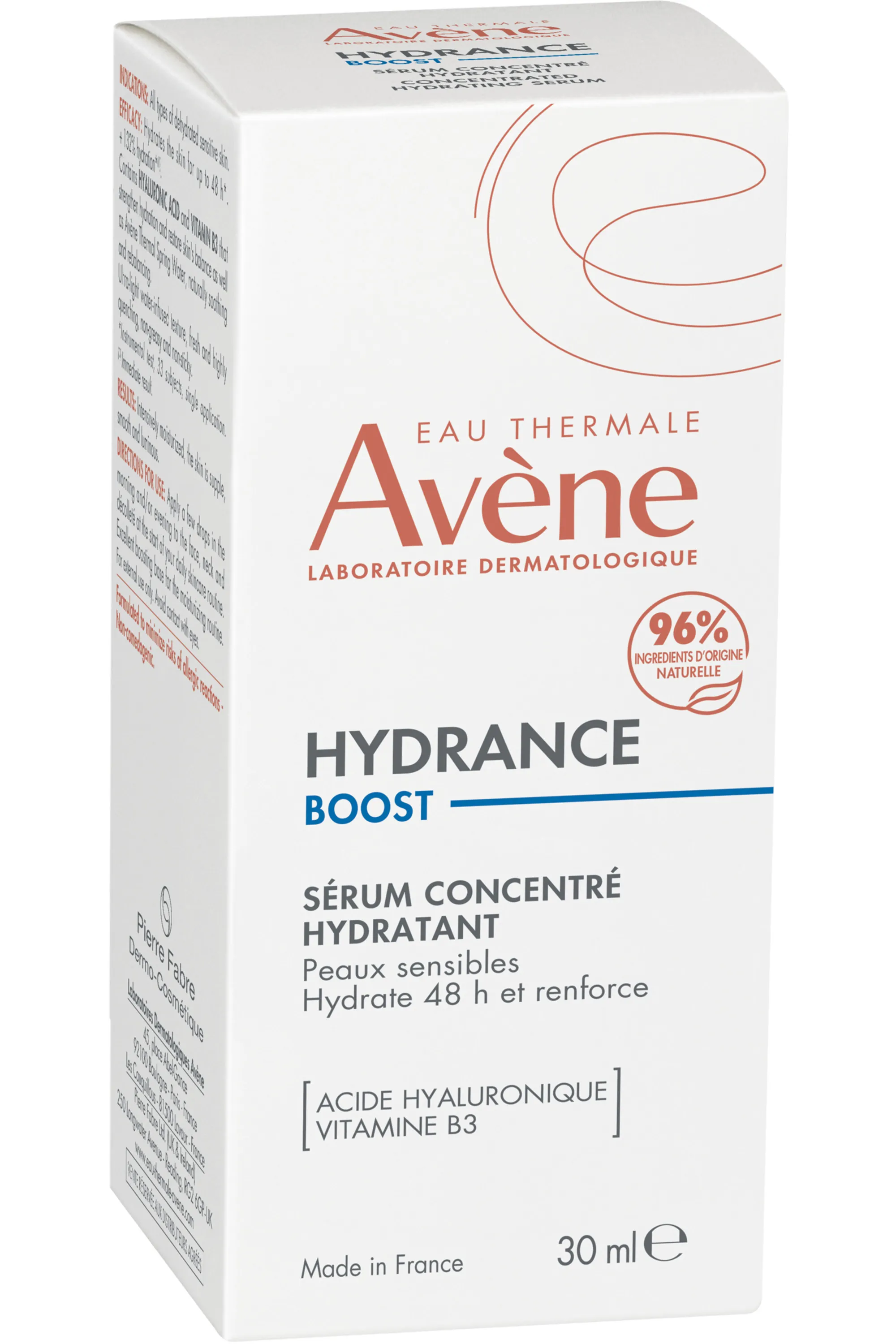 Avène Sérum concentré hydratant Hydrance Boost-30 ml