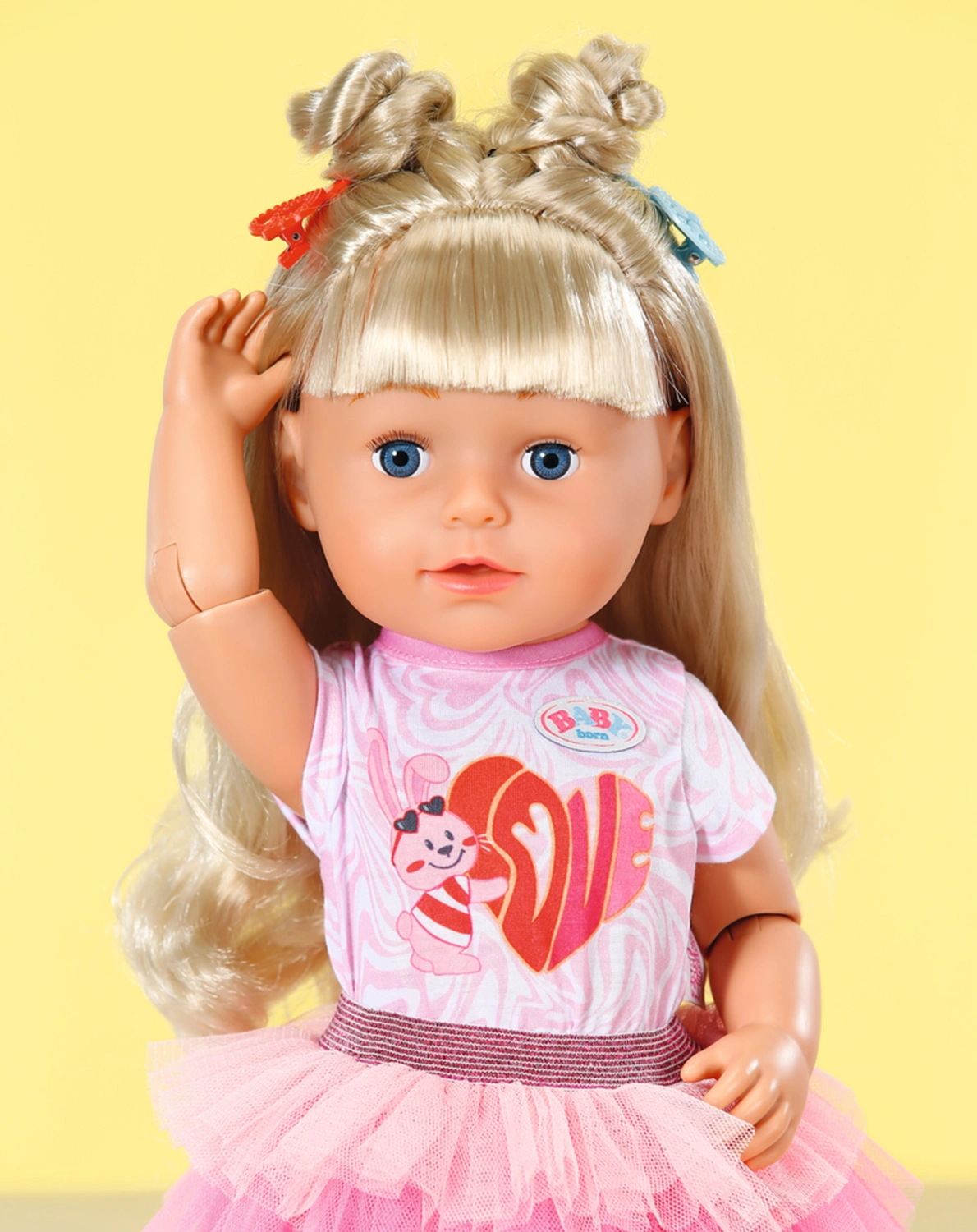 BABY born® Puppe SISTER PLAY & STYLE (43cm) in blond