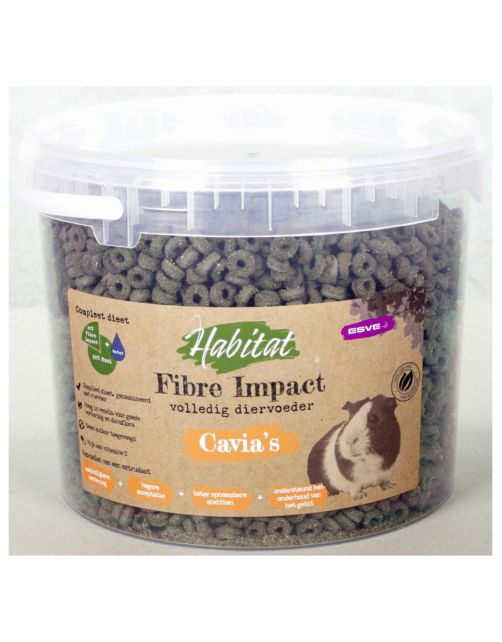 Esve Habitat Fibre Impact Cavia - Knaagdiersnack - 1.5 kg